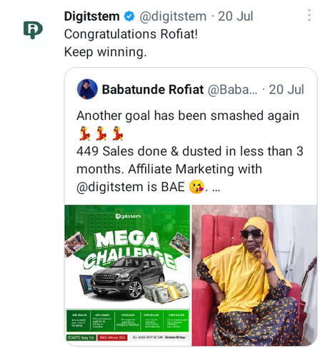 And yes! Digitstem also has this amazing challenge that it throws up to it affiliates. Stand the chance to also emerge a winner.