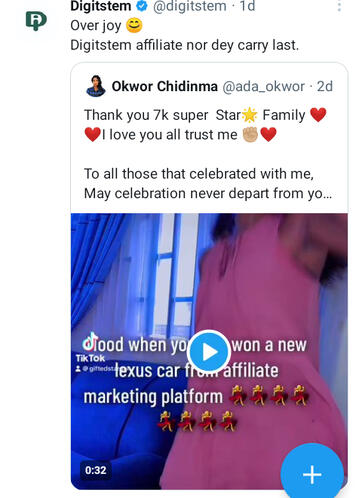 Mood after winning a luxurious car. All through Affiliate Marketing and precisely @Digitstem.